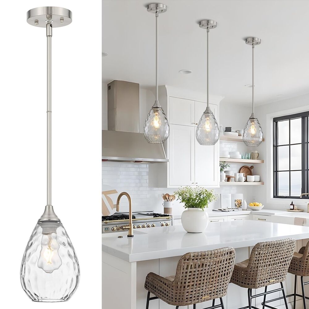 NIB - SADUENFR Brushed Gold Pendant Lights Kitchen,Island,Dining Room, Bathroom